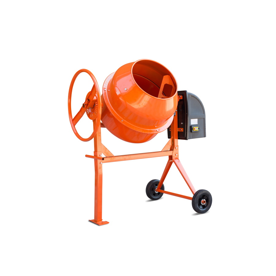 Concrete Mixer Isolated On White With Clipping Path Included