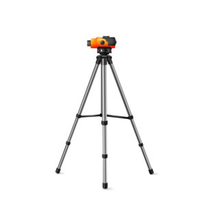 Level For Geodetic Works, Vector Image Tool For Surveyors On A White Background