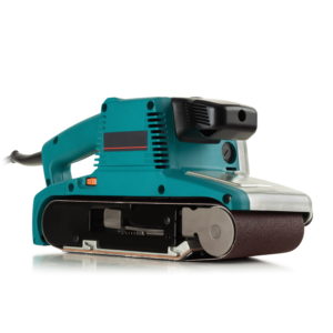 Professional, Powerful, Electric Belt Sander On White Background