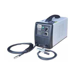 Welder on white background