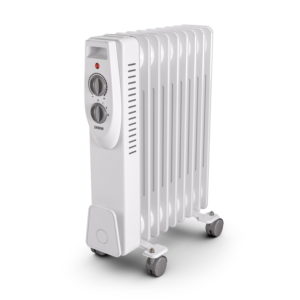 Electric Oil Filled Heater. 3d Render